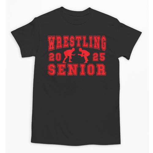 Wrestling Senior Night Wrestling Senior 2025 Graduation 7 Unisex T-Shirt - Best Gift Smart