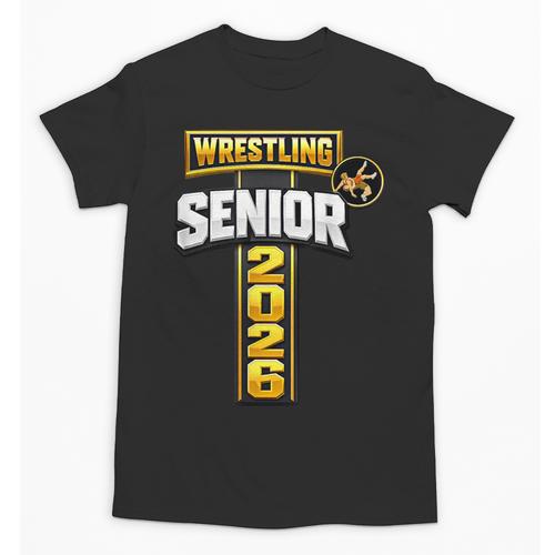 Wrestling Senior Night Senior 2026 Faith Cross Graduation Unisex T-Shirt - Best Gift Smart
