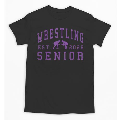 Wrestling Senior Night Wrestling Senior 2026 Graduation 84 Unisex T-Shirt - Best Gift Smart