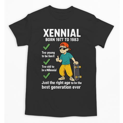 Xennial Born 1977 To 1983 Nostalgia Unisex T-Shirt - Figerry