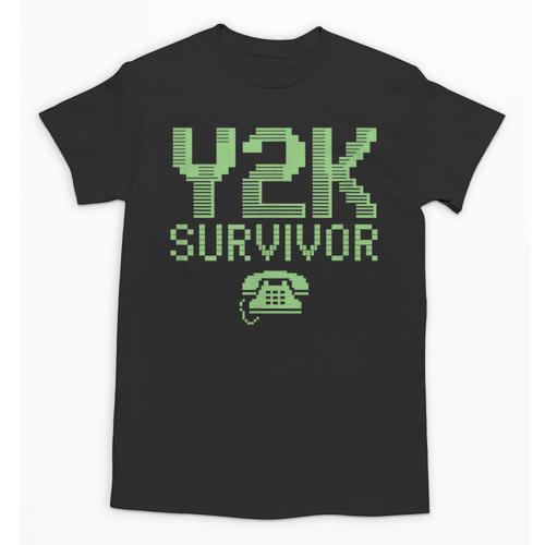 Y2K Survivor 2000s Nostalgia Retro Vintage Nostalgic Unisex T-Shirt - Figerry