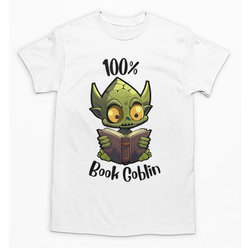 100 Book Goblin Cute Book Reader And Library Lover Unisex T-Shirt - Bookorys UK