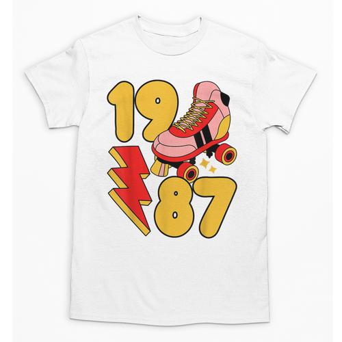 1987 Retro Roller Skate Vintage 80s Nostalgia Collector Unisex T-Shirt - Figerry