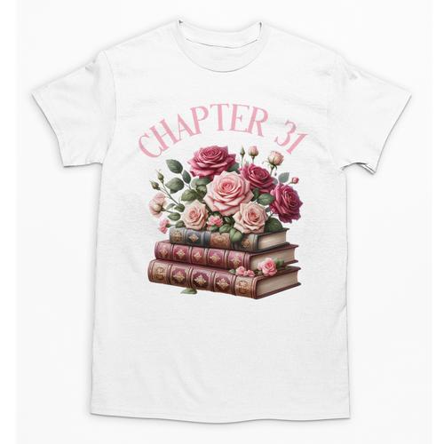 31st Birthday Chapter 31 Birthday Shirt Women Book Lover Unisex T-Shirt - Bookorys DE