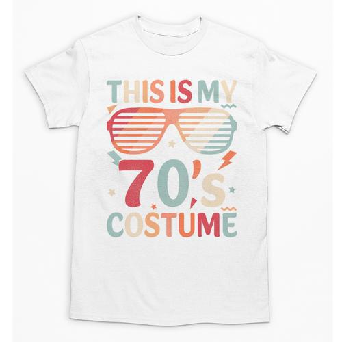 This Is My 70s Costume Vintage Style Nostalgia 1970s Retro Premium Tri-Blend Unisex T-Shirt - Figerry