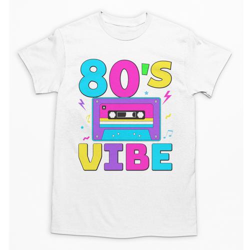 80's Vibe Retro Style Cassette Tape Nostalgia 1980s Party Unisex T-Shirt - Figerry