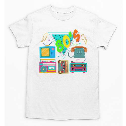 80's Vintage Cassette Tape Nostalgia Mixtape Era 1980s Retro Unisex T-Shirt - Figerry
