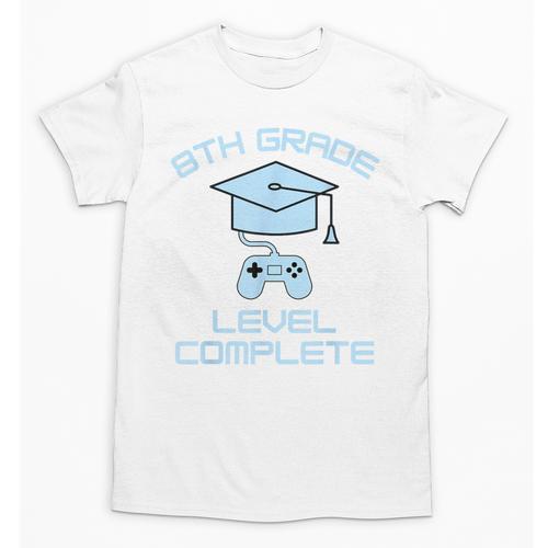 8th Grade Level Complete Eighth Grade Gamer Graduation Day Unisex T-Shirt - Best Gift Smart