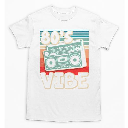 90's Vibe Vintage Style Cassette Tape Nostalgia 1990s Party Premium Tri-Blend Unisex T-Shirt - Figerry