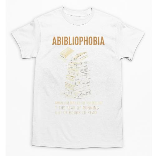 Abibliophobia Books Lover Bookworm Bookaholic Reader Unisex T-Shirt - Bookorys DE