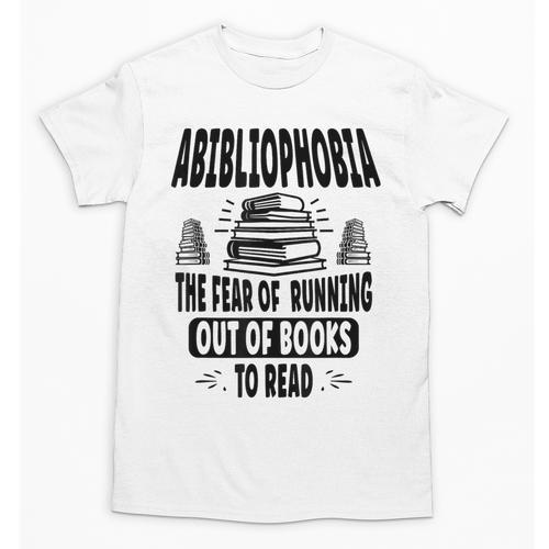 Abibliophobia Definition Book Reading Lover Fans Text Unisex T-Shirt - Bookorys