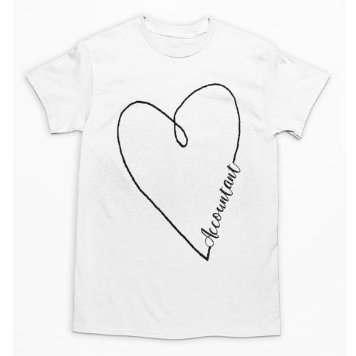 Accountant Heart Shirt Graduation Unisex T-Shirt - Best Gift Smart