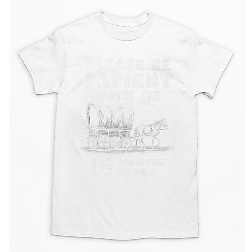 Amusing Wagon Pace Please Be Patient I'm From The 1900s Premium Unisex T-Shirt - Figerry