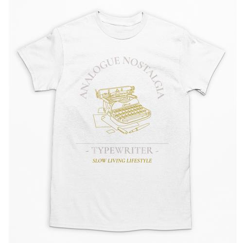 Analogue Nostalgia Typewriter Graphic Premium Tri-Blend Unisex T-Shirt - Figerry