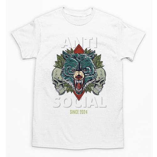 Antisocial Introvert I Like Being Alone Unisex T-Shirt - Raresse
