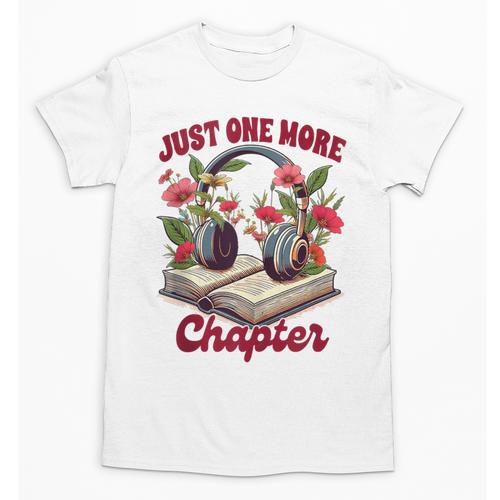 Audiobook Lover Bookish Headphones Just One More Chapter Unisex T-Shirt - Bookorys UK