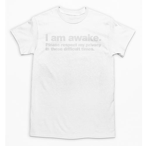 I Am Awake Please Respect My Privacy Introvert Design Premium Tri-Blend Unisex T-Shirt - Raresse