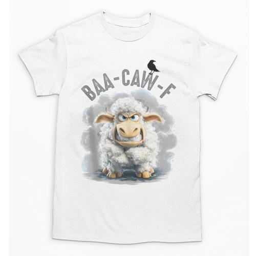 Back Off – Sheep Baa Crow Caw Pun For Introverts Unisex T-Shirt - Raresse
