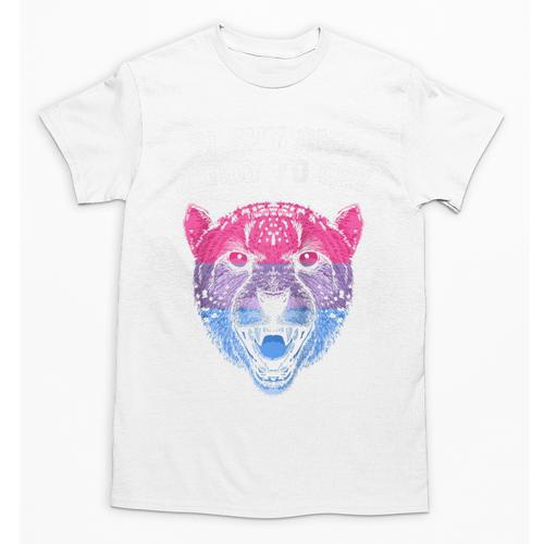 Bi Shy And Ready To Cry Bisexual Introvert Bi Pride Raglan Baseball Tee Unisex T-Shirt - Raresse