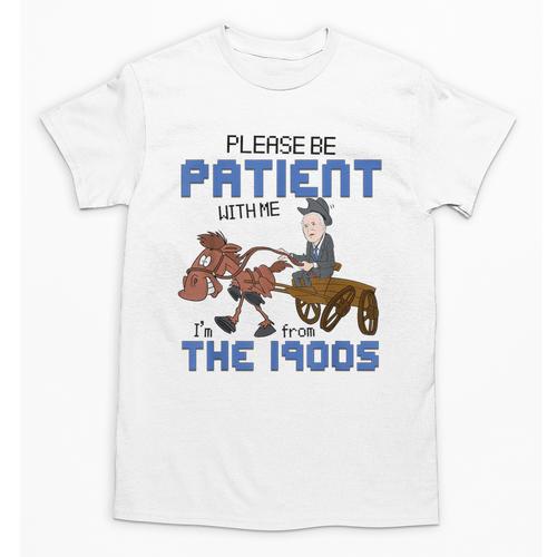 Biden Please Be Patient With Me I'm From The 1900s Vintage Unisex T-Shirt - Figerry
