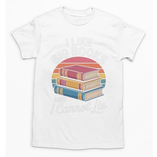 I Like Big Books Cannot Lie Librarian Reading Teacher Unisex T-Shirt - Bookorys CA