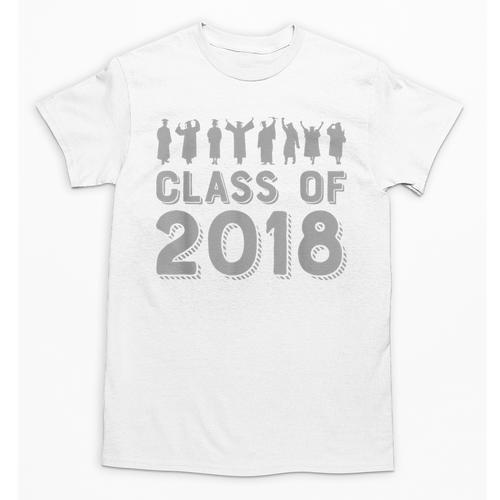 Blue & Grey Class Of 2018 Senior Graduation T Shirt Unisex T-Shirt - Best Gift Smart