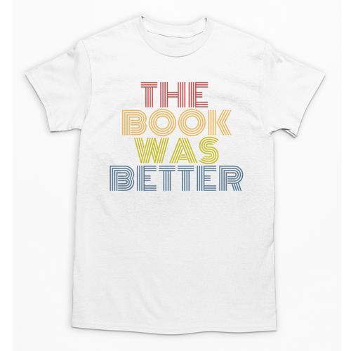 The Book Was Better Retro 70s Vintage Premium Tri-Blend Unisex T-Shirt - Bookorys DE