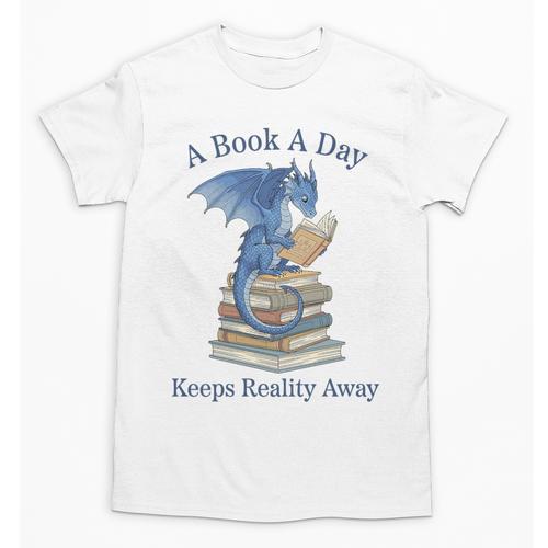 A Book A Day Keeps Reality Away Premium Tri-Blend Unisex T-Shirt - Bookorys DE