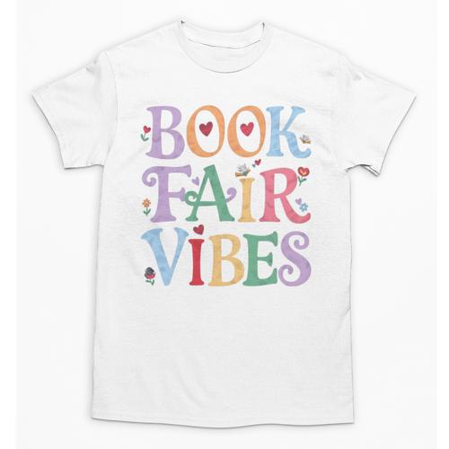 Book Fair Vibes Groovy Retro Reading Unisex T-Shirt - Bookorys