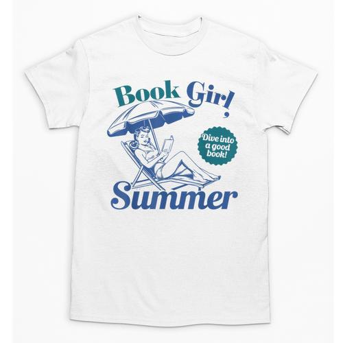 Book Girl Summer Bookish Beach Unisex T-Shirt - Bookorys CA