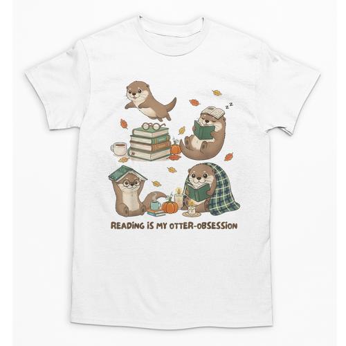 Book Lover Bookish Bookworm Reading Is My Otter-Obsession Unisex T-Shirt - Bookorys UK