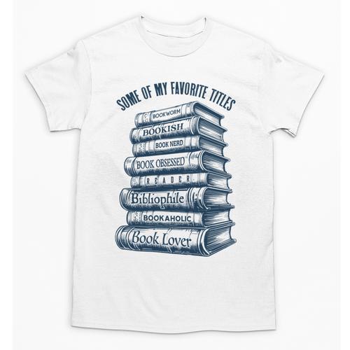 Book Lover Bookish Reader Bibliophile Book Nerd Titles Unisex T-Shirt - Bookorys CA