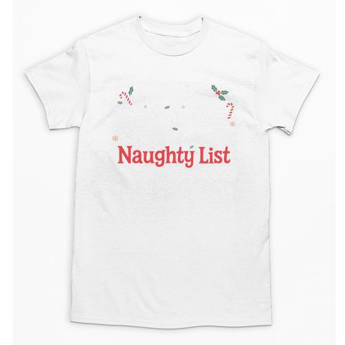 My Book Preference Naughty List Readers Christmas Joke Unisex T-Shirt - Bookorys
