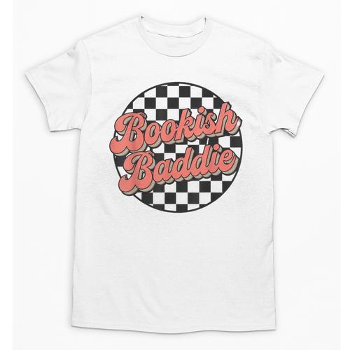 Bookish Baddie Retro Aesthetic Typography Unisex T-Shirt - Bookorys DE