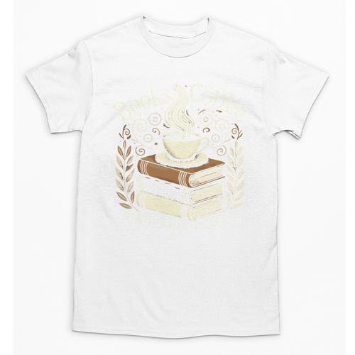 Books Coffee And Quiet Places Literature Unisex T-Shirt - Bookorys DE