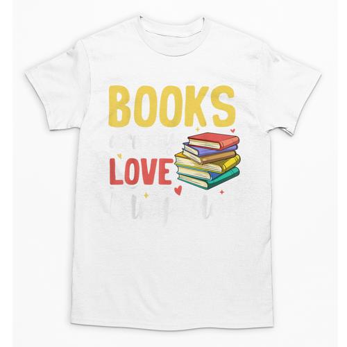 Books Are My Love Language Stack Unisex T-Shirt - Bookorys CA