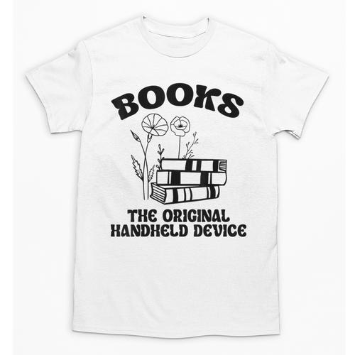 Books The Original Handheld Device Book Lover Unisex T-Shirt - Bookorys
