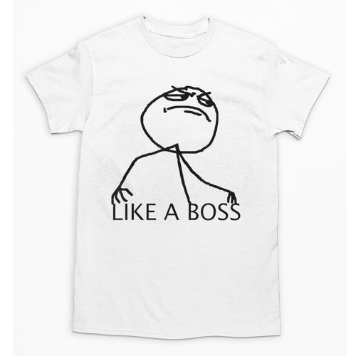 Like A Boss Rage Comic Meme Classic Internet Nostalgia Tee Unisex T-Shirt - Figerry