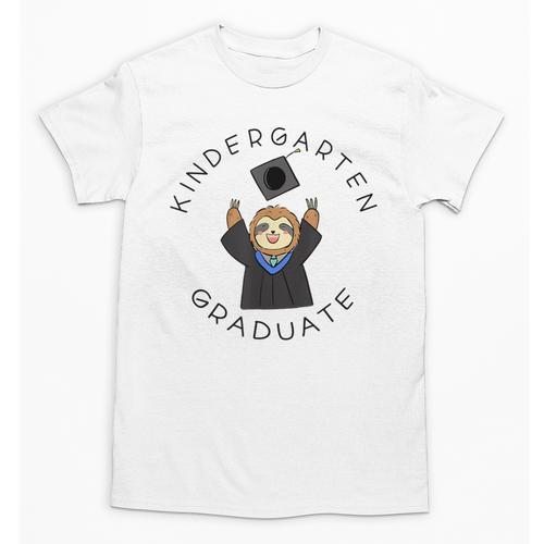 Boys Girls Kindergarten Graduate Sloth Graduation Cap Unisex T-Shirt - Best Gift Smart