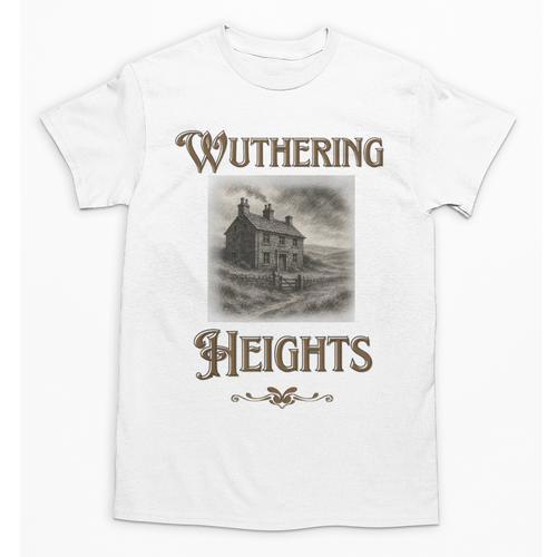 Bronte Novel Wuthering Heights Moorland Gothic Book Cover Unisex T-Shirt - Bookorys DE