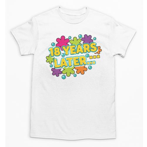 Cartoons Retro 18 Years Later Groovy Pop Art Nostalgia Premium Tri-Blend Unisex T-Shirt - Figerry