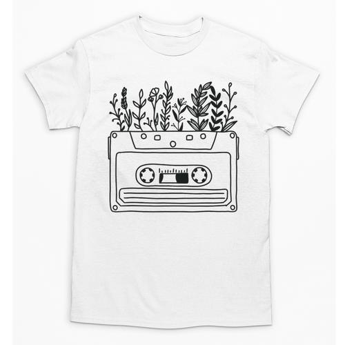 Cassette Tee 80s 90s Retro Party Costume Nostalgia Cassette Unisex T-Shirt - Figerry
