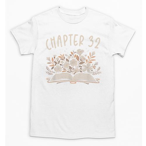 Chapter 32nd Birthday Bookworm 32 Years Old For Book Lovers Unisex T-Shirt - Bookorys DE