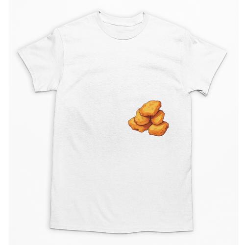 Chicken Nugget Saying Introvert Nuggie Foodie Food Unisex T-Shirt - Raresse