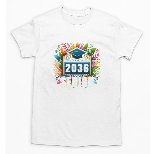Class Of 2036 Graduation School Vintage Senior 2036 Unisex T-Shirt - Best Gift Smart