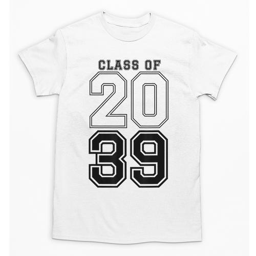 Class Of 2039 Blue Graduation Senior Student Tee Unisex T-Shirt - Best Gift Smart