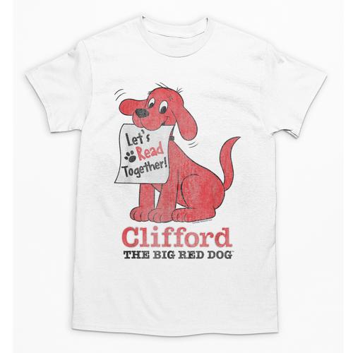 Clifford The Big Red Dog Let's Read Together Vintage Book Unisex T-Shirt - Bookorys DE