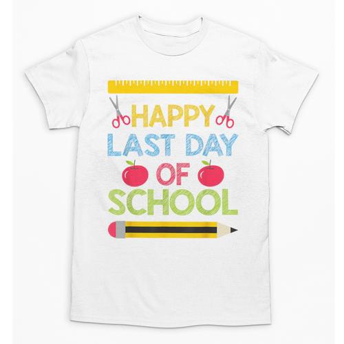 Cool Stylish Happy Last Day Of School Shirt Graduation Unisex T-Shirt - Best Gift Smart