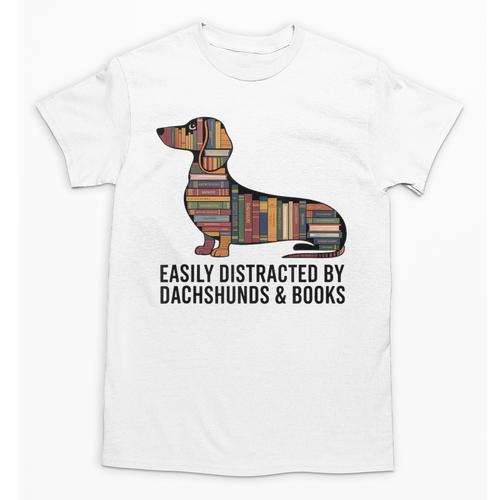 Dachshund Dog Dachshund Decor Books Nerds Dachshund Unisex T-Shirt - Bookorys CA