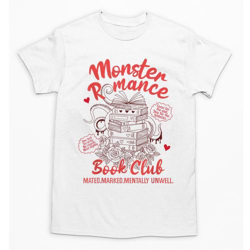 Dark Romance Reader Reading Monster Romance Book Club Unisex T-Shirt - Bookorys DE
